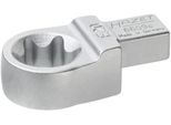 Hazet 6609C-E20 Testa Della Chiave A Croce Torx® ∙ Quadro Inseribile 9 X 12 Mm ∙ Profilo Torx® Esterno ∙ E20