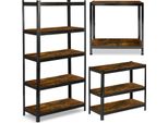 Portaoggetti In Metallo 180 X 90 X 40 Cm Humberg HR-852 Nero