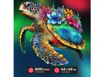Tartaruga Escape World 42 X 42 Cm Puzzle In Legno Da 500 Pezzi