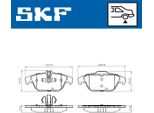 Set Di Pastiglie Freno Skf Posteriori Adatte Per MERCEDES-BENZ Classe C Berlina (W204) Vkbp 90114