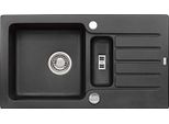 Alveus Cz Niagara 70 G-91 Nero (780X435 Mm) + Sifone A Scomparsa