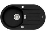 Alveus Cz Niagara 40 G-91 Nero (780X435 Mm) + Sifone A Scomparsa