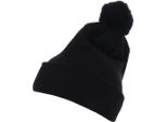Urban Classics - Berretto In Maglia Con Polsino E Pom Pom Nero - Uni