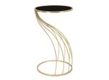 Mauro Ferretti Tavolino Da Incasso Ø 43X73 Cm Oro Nero