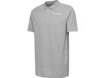 Hummel Bambini Hmlgo Bambini Polo In Cotone - 205575, Colore:2006 Grigio Melange, Tessile:128