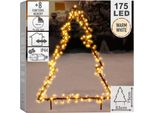 Vilde Albero Di Natale Decorativo Illuminato A Led Per Esterni In Metallo 175 Led 75 Cm