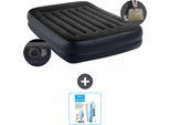 Intex Airbed - 2 Persone - 152 X 203 X 42 Cm - Blu - Pompa Inclusa - Kit Di Riparazione