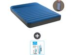 Intex Airbed - Letto Matrimoniale - 137 X 191 X 22 Cm - Blu - Pompa Inclusa - Kit Di Riparazione