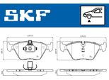 Set Di Pastiglie Freno Anteriori Skf Per Bmw 3 Berlina (E46) Vkbp 80311
