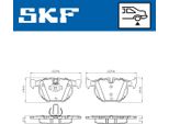 Set Di Pastiglie Freno Posteriori Skf Per Bmw X5 (E70) Vkbp 90240