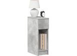 Maison Exclusive - Comodino Con Cassetto Grigio Cemento 20X36X60 Cm