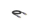Delock Displayport Kabel 8K 60Hz 3M Flieder Metall