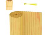 Aopunly Pvc Privacy Schermo Mat Privacy Recinzione Balcone Frangivento Privacy Schermo Per Recinzione Bambù 160X800Cm