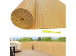 Jopassy Pvc Privacy Schermo Mat Privacy Recinzione Balcone Frangivento Privacy Schermo Per Recinzione Bambù 140X300Cm