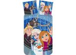 Disney Frozen, Biancheria Da Letto Per Neonati, Biancheria Da Letto Per Bambini, Anna, Elsa, Kristoff, Sven E Olaf, Piumone 100 X 135 + Cuscino 40 X 60 Cm 100% Cotone