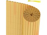 Jopassy Pvc Privacy Schermo Mat Privacy Recinzione Balcone Frangivento Privacy Schermo Per Recinzione Bambù 100X300Cm
