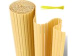 Hengda Pvc Privacy Schermo Mat Privacy Recinzione Balcone Frangivento Privacy Schermo Per Recinzione Bambù 140X900Cm