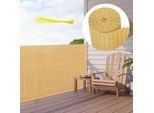 Hengda Pvc Privacy Schermo Mat Privacy Recinzione Balcone Frangivento Privacy Schermo Per Recinzione Bambù 90X600Cm
