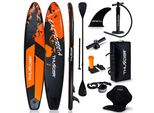 Thunder® Stand Up Paddle Board |Earth |365X75X15Cm |Arancione |Fino A 150Kg |Set Completo |Gonfiabile |Paddleboard |Accessori Sup|Seggiolino Per Kayak