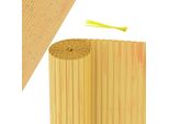 Clanmacy Pvc Privacy Schermo Mat Privacy Recinzione Balcone Frangivento Privacy Schermo Per Recinzione Bambù 90X300Cm