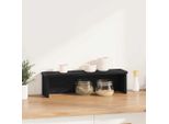 Vidaxl Scaffale Da Cucina Impilabile Nero 60X15X16 Cm Materiale A Base Di Legno