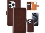 Uniq Accessory Custodia A Libro Per Iphone 15 Pro - Portacarte - Marrone