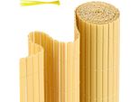 Aopunly Pvc Privacy Screen Mat Privacy Fence Privacy Screen For Fence Balcony Bamboo 0.8 X 5M