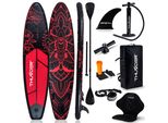 Thunder® Stand Up Paddle Board | Moth | 320X75X15Cm | Arancione | Fino A 150Kg | Set Completo | Gonfiabile | Paddleboard | Accessori Sup | Sedile Per Kayak |