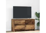 Maison Exclusive - Mobile Tv Effetto Legno Antico 100X35X54 Cm Materiale Ligneo