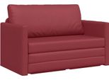 Vidaxl Divano Letto Rosso Vino 124 X 71 X 78 Cm In Velluto