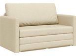 Vidaxl Divano Letto 110 Cm Tessuto Color Crema