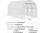Serra, Struttura Robusta, Ventilazione Efficiente, 15X7X7 Bianco
