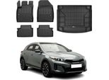 Omac Set Tappetini E Fodera Bagagliaio Per Kia Xceed 2019-2025 Gomma Nera 5X