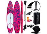 Thunder® | Volca 320 | Tavola Da Sup Gonfiabile | 320×75×15 Cm | Set Completo Di Sedile Da Kayak, Zaino, Pompa A Doppio Sollevamento, Pagaia | 15 Psi