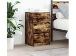 Maison Exclusive - Comodino Con 3 Cassetti In Rovere Affumicato 39X35X65 Cm