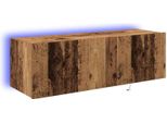Vidaxl Mobile Tv A Parete 2 Pezzi In Legno Di Recupero 100 X 35 X 31 Cm Materiale A Base Di Legno