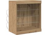 Vidaxl Led Credenza Rovere Artisan 60,5 X 37 X 67 Cm Materiale A Base Di Legno