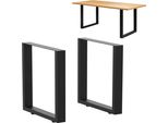 Dandibo 2X Gambe Del Tavolo In Metallo Nero 72 X 80 Cm Telaio Del Tavolo Regolabile In Altezza 96660 Gambe Del Tavolo Gambe Del Mobile Gambe Del Tavolo Gambe Del Tavolo Da Pranzo