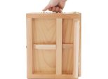 Cavalletto Per Artisti, Legno Di Faggio, 3 Vani Portaoggetti, Inclinazione Regolabile Da 35° A 60°, Compatibilità Con Supporti Di Medie E Grandi Dimensioni, Design Elegante