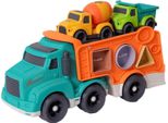 Camion Giocattolo Organico In Bioplastica Con Selezionatore Di Stampi - Inclusi 2 Carrelli Piccoli