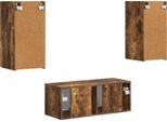Syfax™ Set Mobile Tv 2 Pcs Rovere Fumé Legno Multistrato