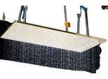 Soffione Doccia A Soffitto, Funzione Pioggia, Led Oro Spazzolato