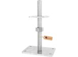 Gezu Impex Staffa Per Palo Regolabile Con Dado Allentato 100 X 100 Mm Zincato Elettrolitico Staffa Regolabile In Altezza Base Rialzata