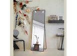 Grande Specchio A Figura Intera, 162 X 53 Cm, Grande Specchio Da Appoggio, Specchio Da Appendere, Rettangolare, Nero