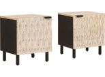 Syfax™ Armadio Da Notte 2 Pcs Bianco 40 X 33 X 46 Cm