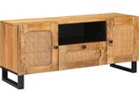 Syfax™ Mobile Tv Marrone 105 X 33 X 46 Cm Legno Di Mango Massello