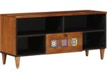 Syfax™ Mobile Tv Noce 100 X 33 X 46 Cm Legno Di Mango Massello