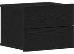 Syfax™ Armadio Da Notte Rovere Nero 40 X 30 X 30 Cm Legno Multistrato