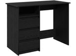 Syfax™ Scrivania Nera 102X50X75 Cm In Legno Multistrato