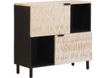Syfax™ Credenza Con Porta Finitura Bianco Lavato 80 X 33 X 75 Cm